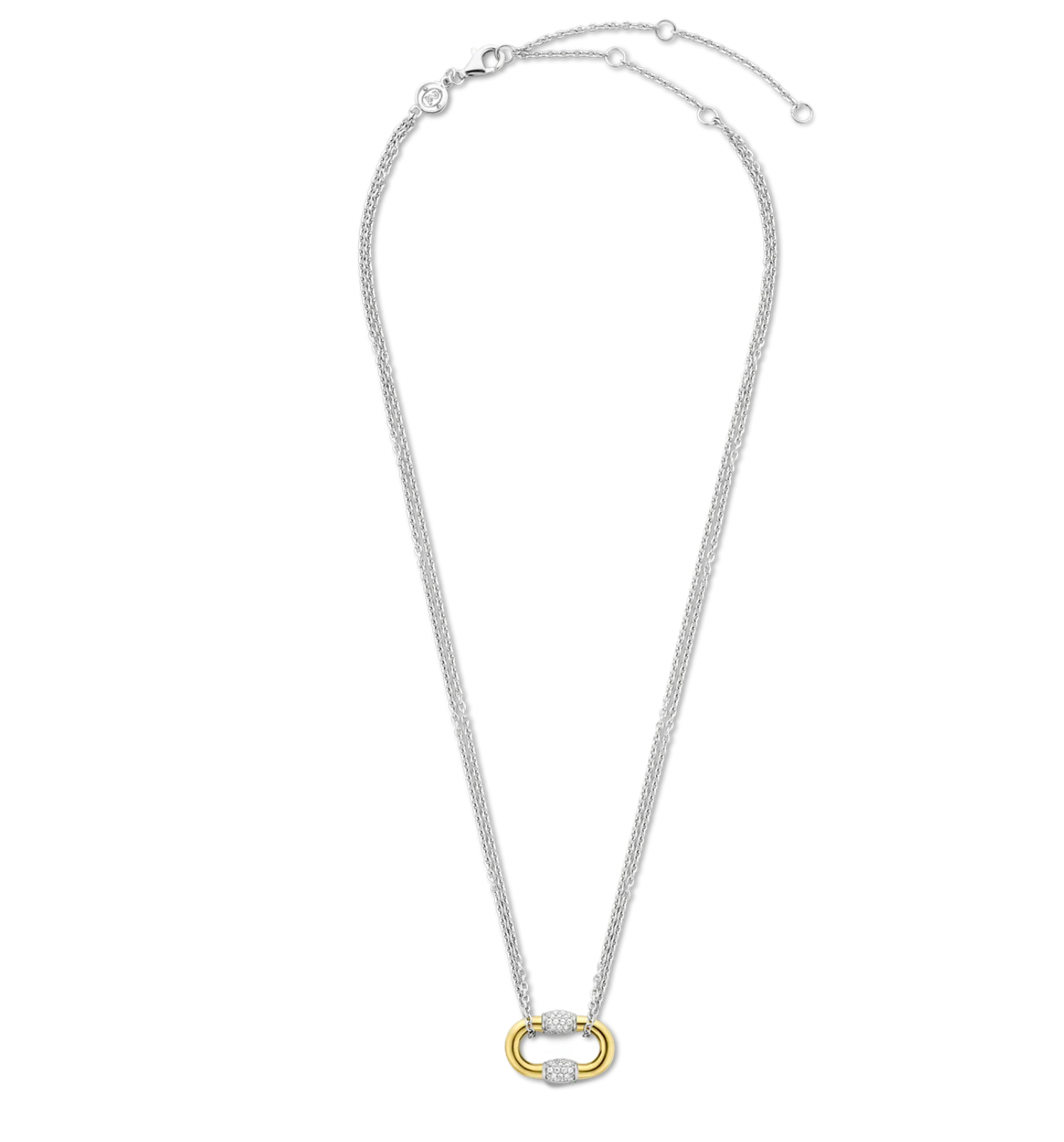 Ti Sento Milano Oval Gold Link Cz Accents | Ti Sento Milano | Luby 