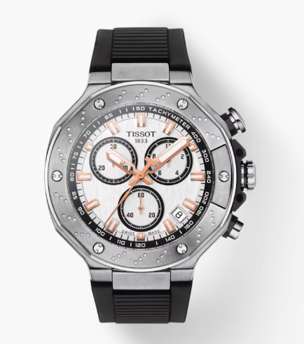 Tissot T-Race Chronograph (Silver and Rose Gold) | Tissot | Luby 