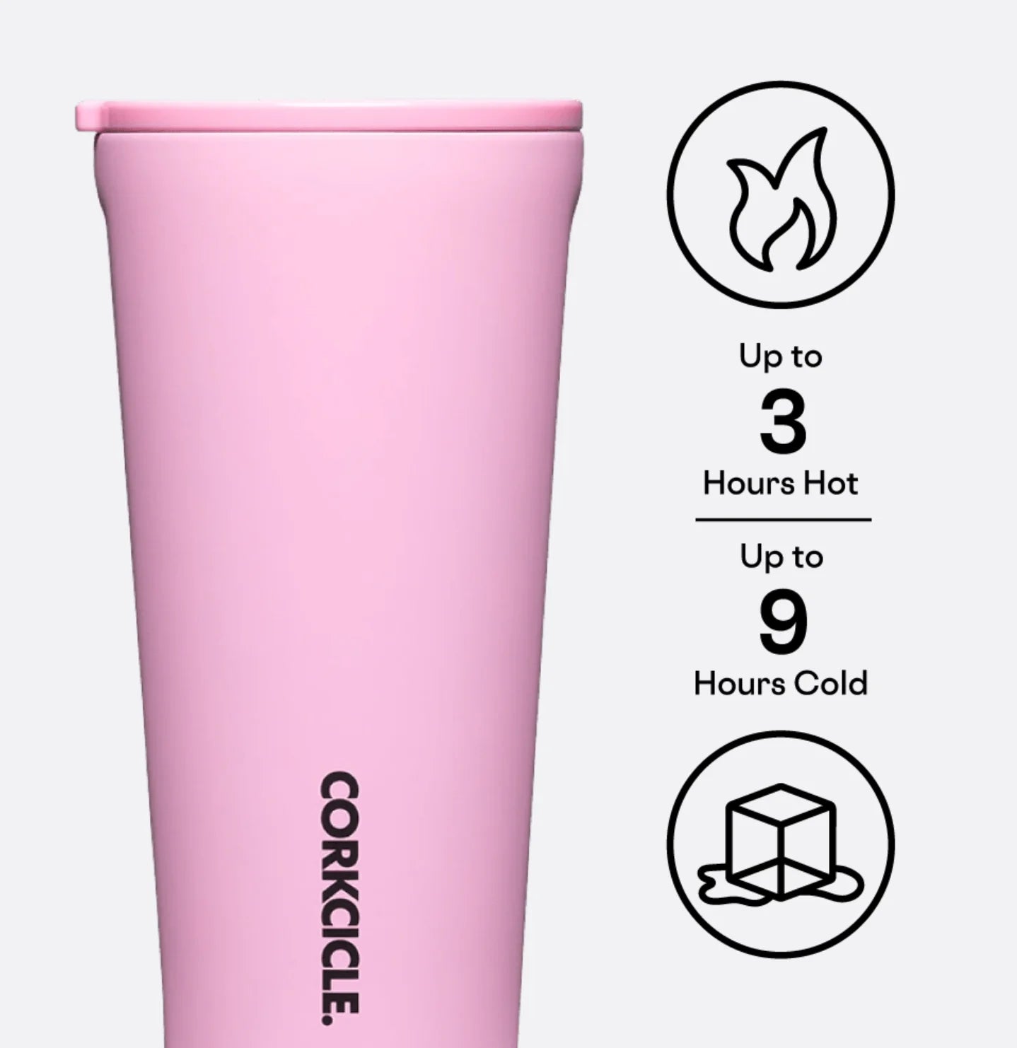 Tumbler 16oz Sun-Soaked Pink | Corkcicle | Luby 