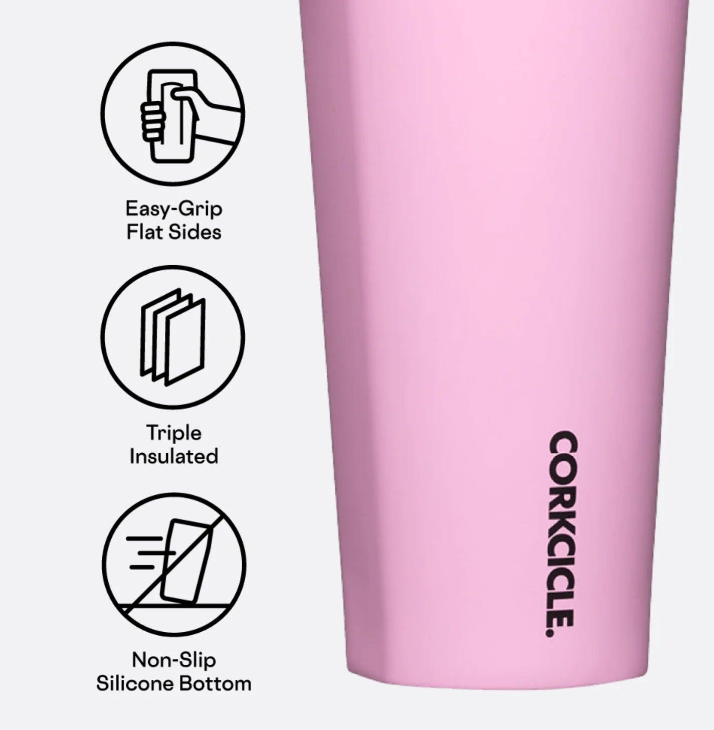 Tumbler 16oz Sun-Soaked Pink | Corkcicle | Luby 