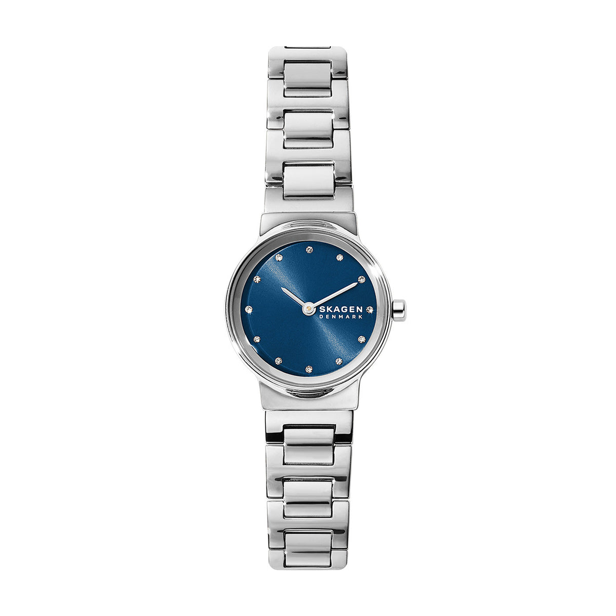 Freja Steel Link Watch (Silver/Blue) | Skagen | Luby 