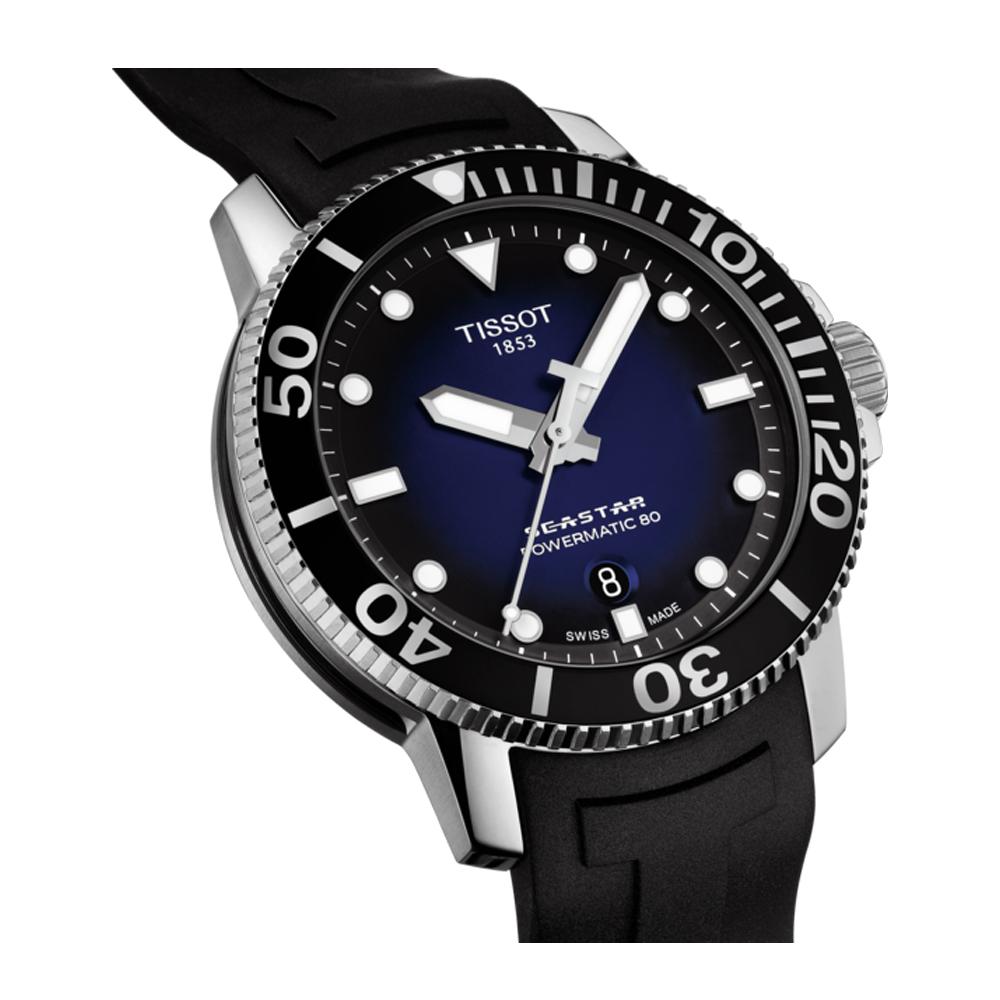 Seastar 1000 Powermatic 80 (Silver/Black/Blue) | Tissot | Luby 