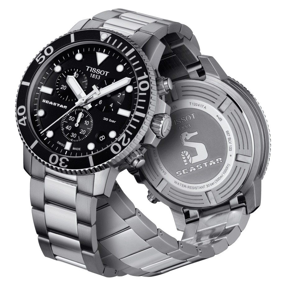 Seastar 1000 Chronograph (Silver) | Tissot | Luby 