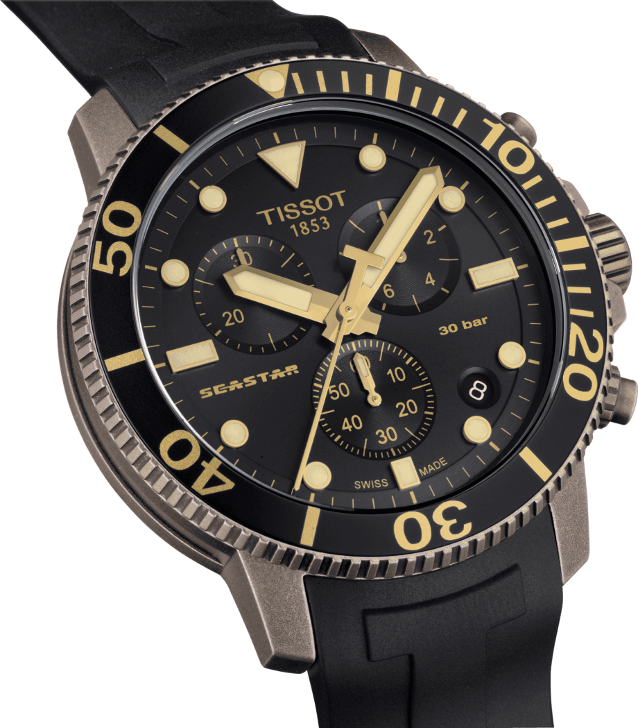 Seastar 1000 Chronograph (Bronze-Black) | Tissot | Luby 