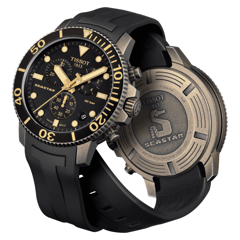 Seastar 1000 Chronograph (Bronze-Black) | Tissot | Luby 
