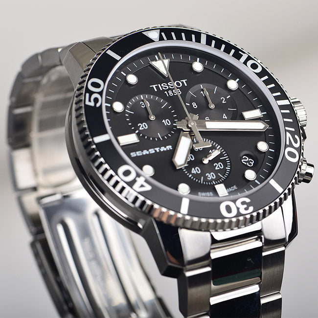 Seastar 1000 Chronograph (Silver) | Tissot | Luby 