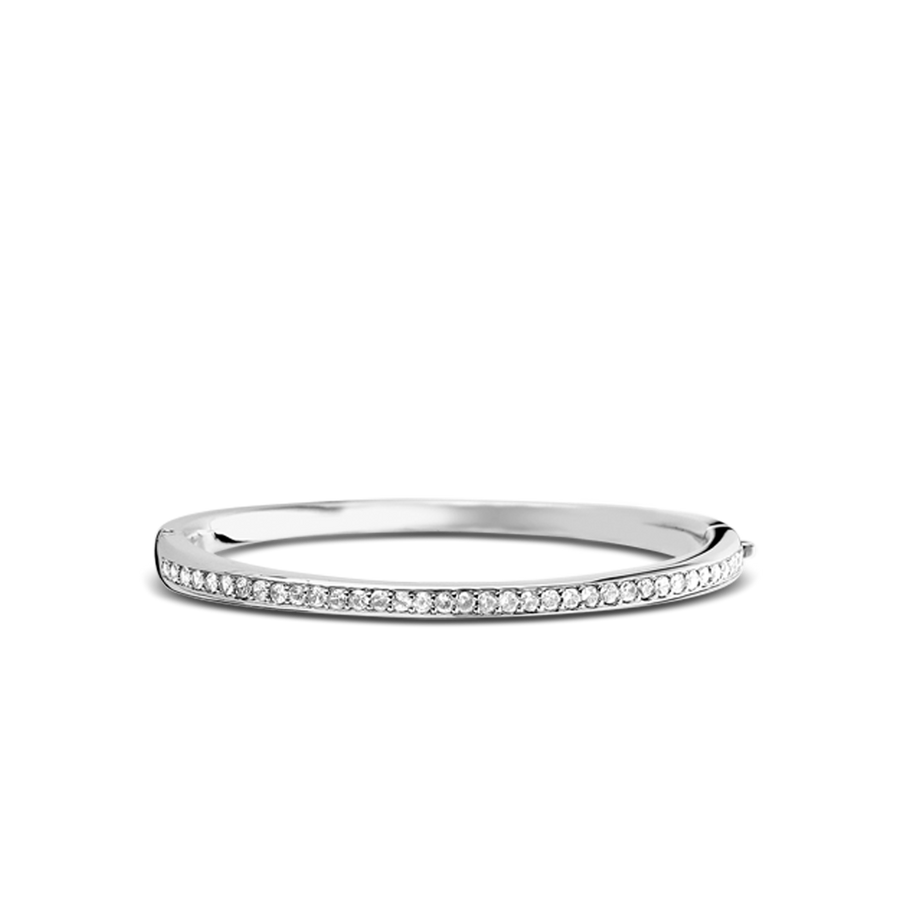 OVAL-SHAPED BANGLE BRACELET