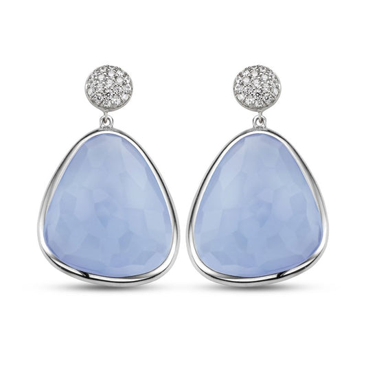 LIGHT BLUE STONE EARRINGS | Ti Sento Milano | Luby 