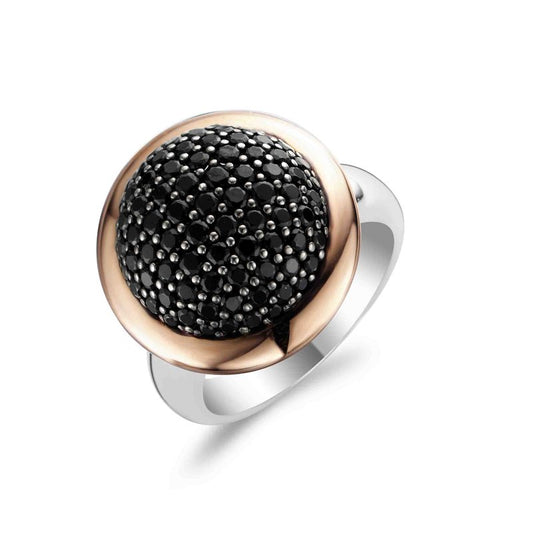 BLACK STONES & ROSE GOLD RING | Ti Sento Milano | Luby 