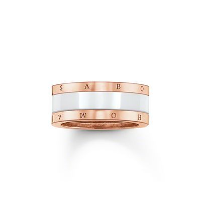 Cool Ceramic Ring (Rose-Gold/White) | Thomas Sabo | Luby 