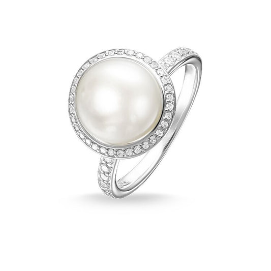 Freshwater Single Pearl Ring (Silver) | Thomas Sabo | Luby 