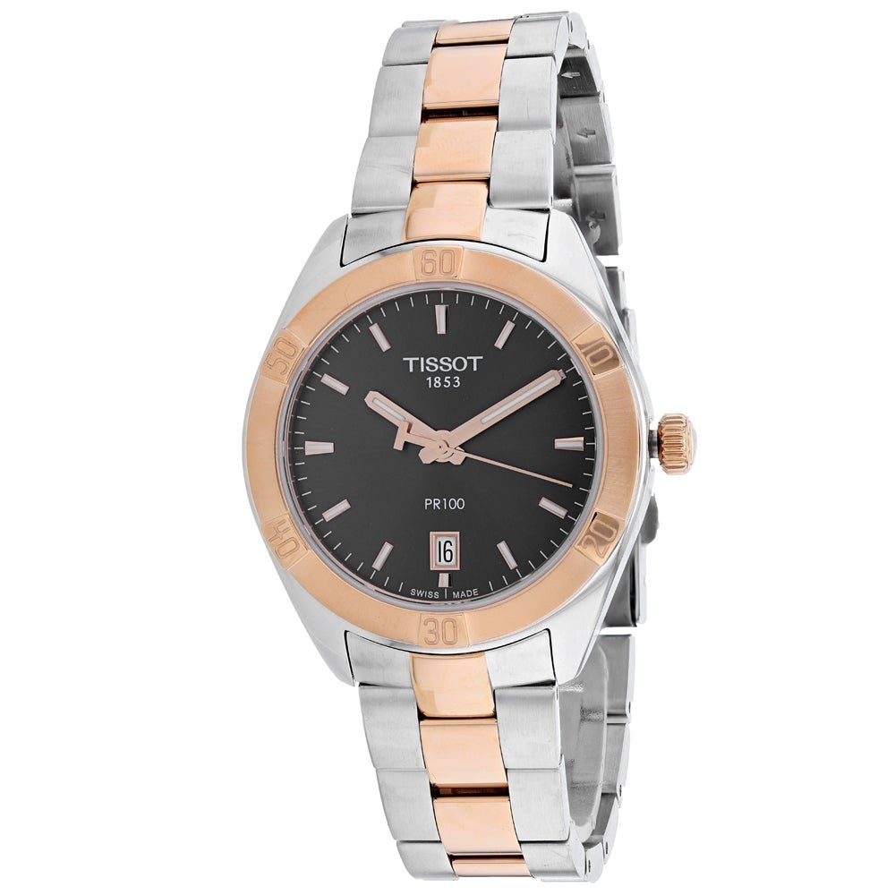 PR 100 Sport Chic (Silver-Rose Gold) | Tissot | Luby 