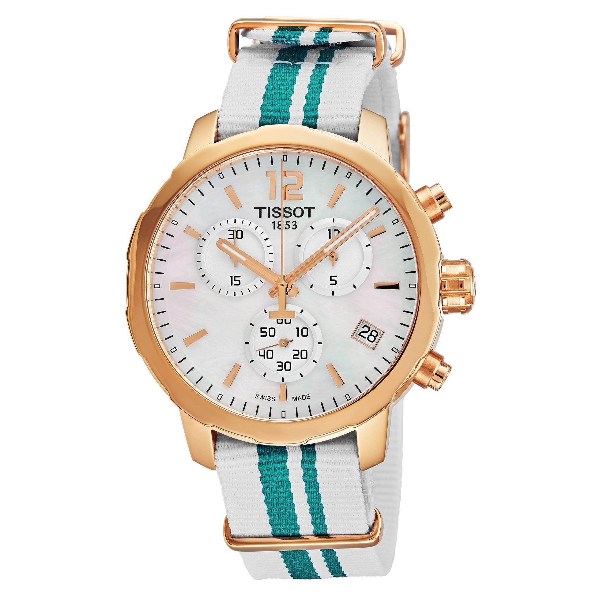 Quickster (Rose Gold-White & Blue) | Tissot | Luby 