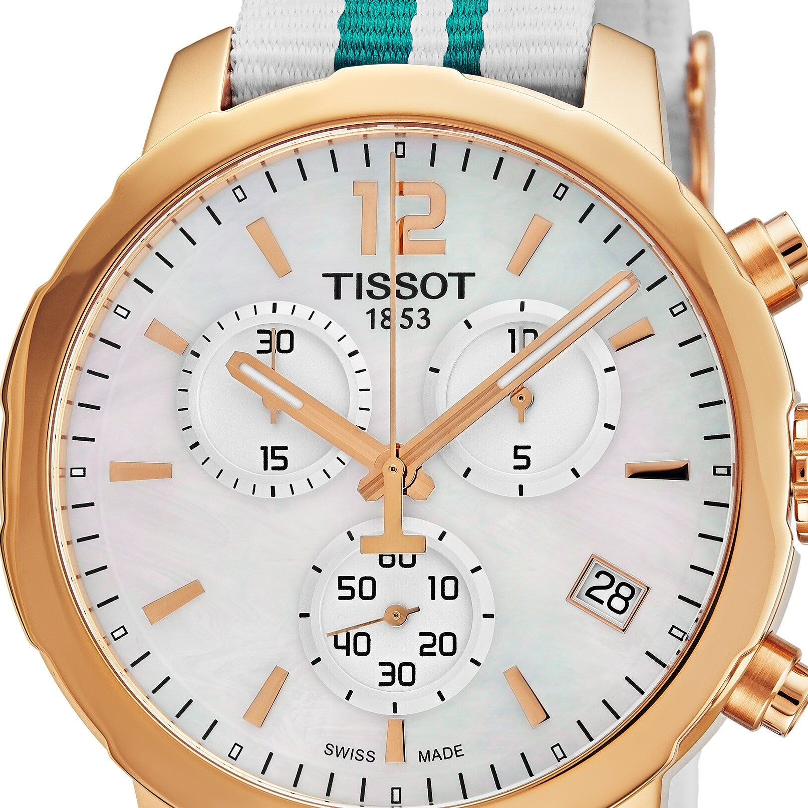 Quickster (Rose Gold-White & Blue) | Tissot | Luby 