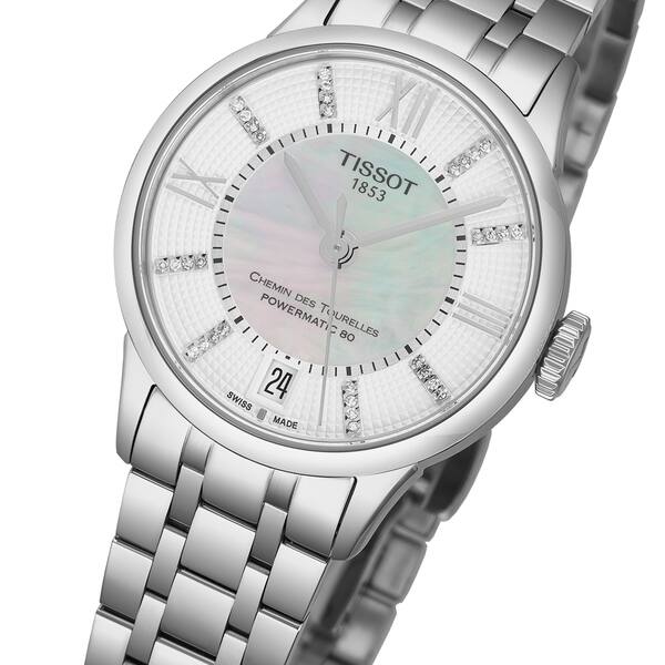 Chemin des Tourelles Powermatic 80 Lady (Silver) | Tissot | Luby 