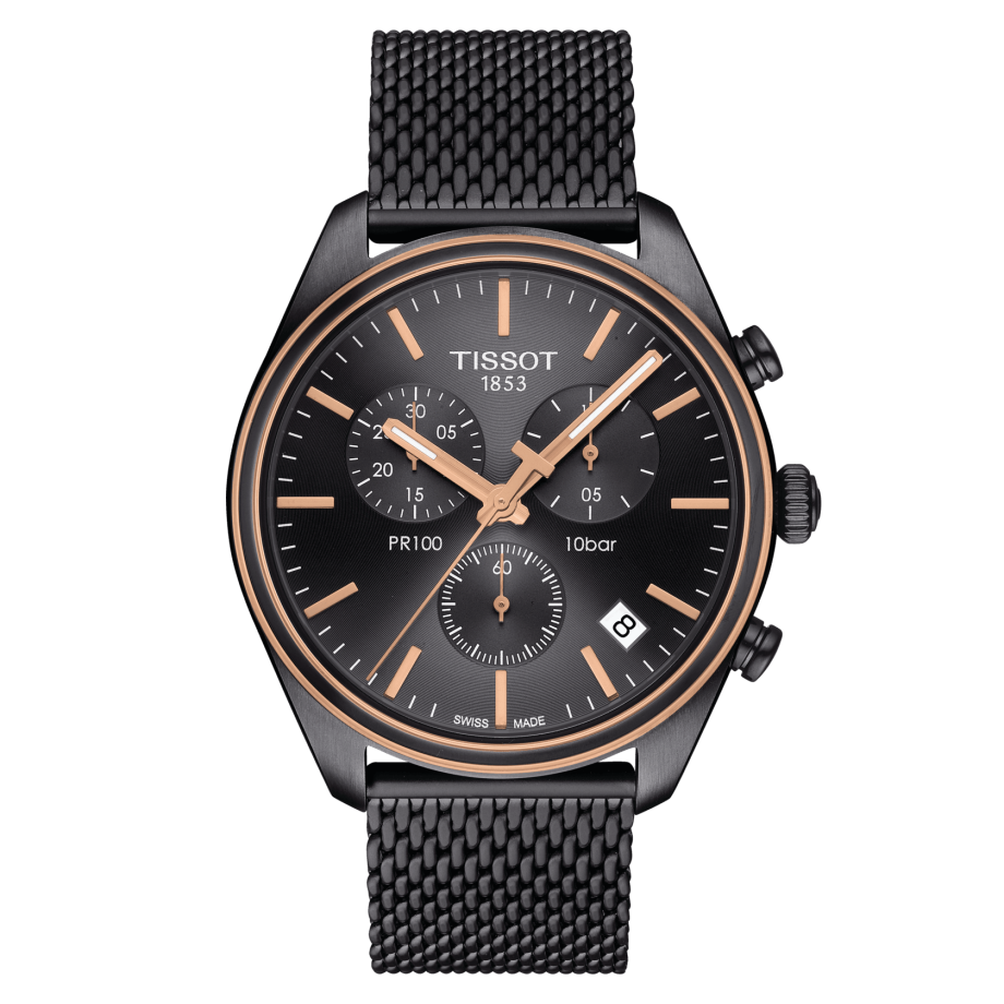 PR 100 Chronograph (Black) | Tissot | Luby 