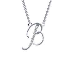 Designer Pave Initial Pendant Necklace | Lafonn | Luby 