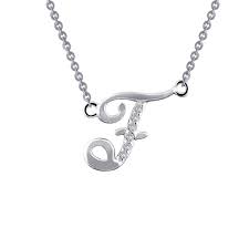 Designer Pave Initial Pendant Necklace | Lafonn | Luby 