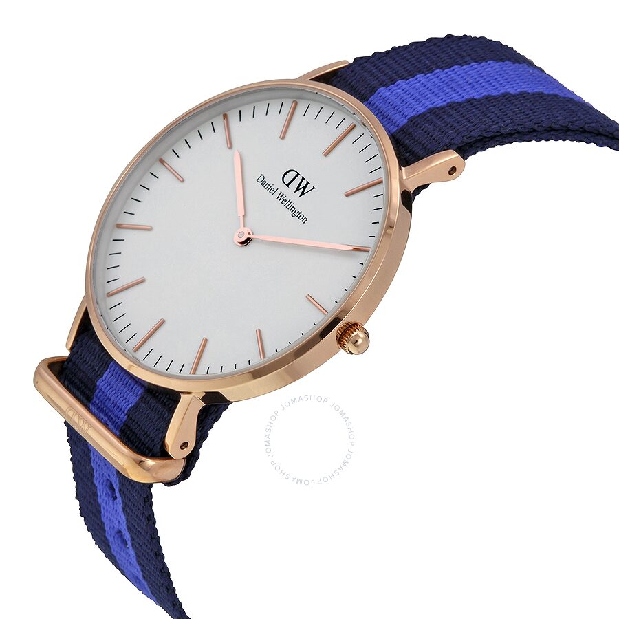 Classic Swansea Watch (Navy Blue-Purple/Rose-Gold) | Daniel Wellington | Luby 