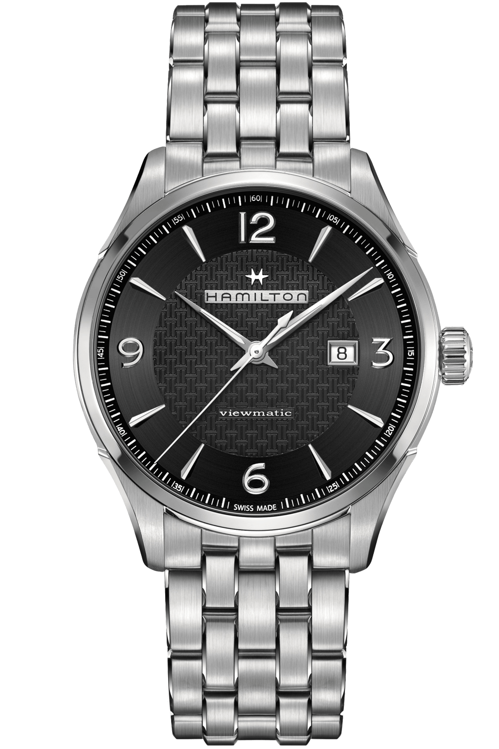 Jazzmaster Automatic Viewmatic (Silver-Black) | Hamilton | Luby 