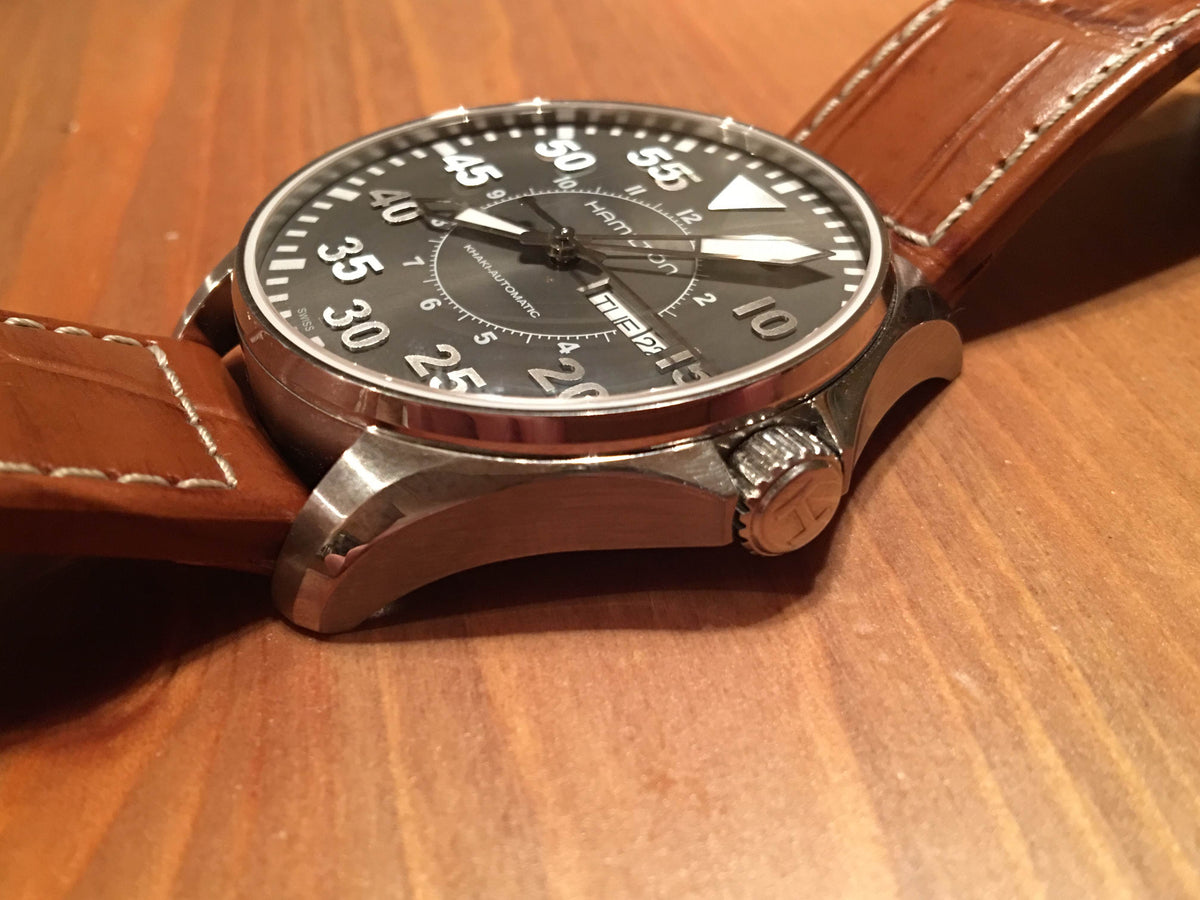 Khaki Automatic Pilot (Grey/Brown) | Hamilton | Luby 