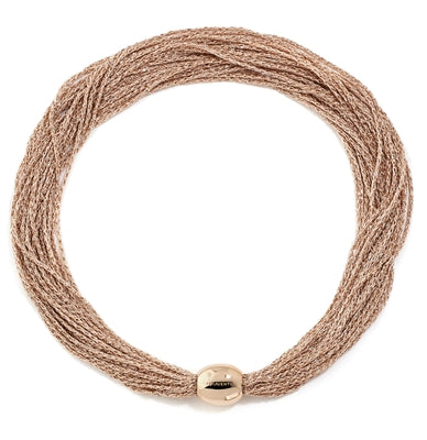DNA Spring Wide 18k Rose-Gold Vermeil Necklace | Pesavento | Luby 
