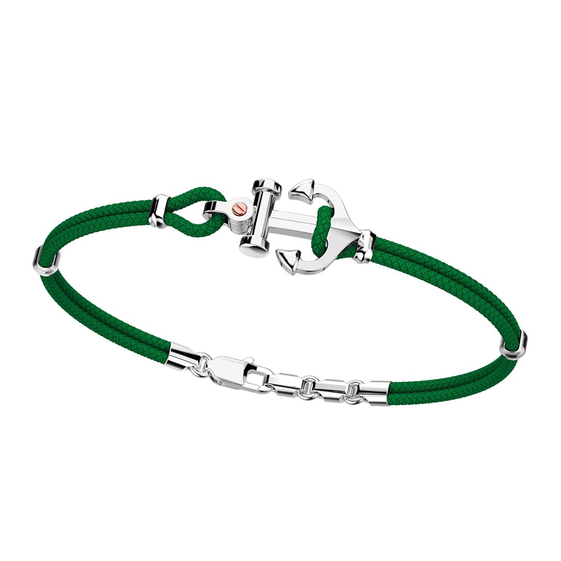 Silver Anchor and Kevlar Bracelet | Zancan | Luby 
