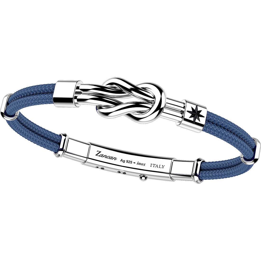 Silver Nautical Knot with Kevlar Bracelet | Zancan | Luby 