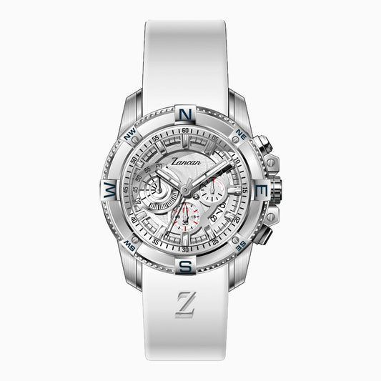 Sport White Chronograph Watch | Zancan | Luby 