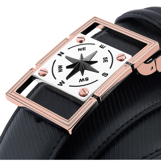Compass and Wind Rose Buckle Belt | Zancan | Luby 