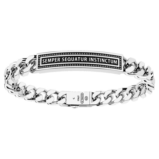 Silver Tag and Chain Bracelet | Zancan | Luby 