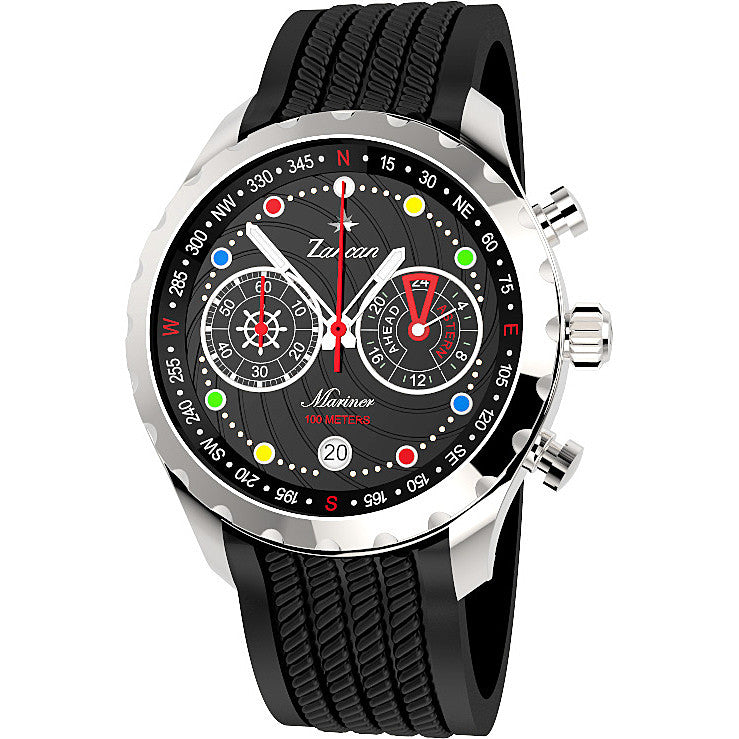 Reloj cronógrafo negro