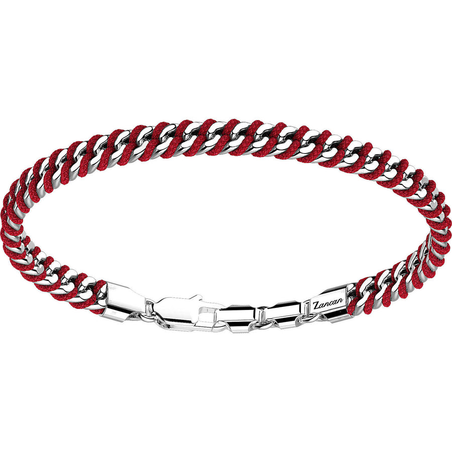 Pulsera Trenzada de Plata y Kevlar