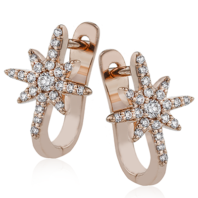 Zeghani 14K DIAMOND COSMIC EARRING ZE714 | Zeghani | Luby 