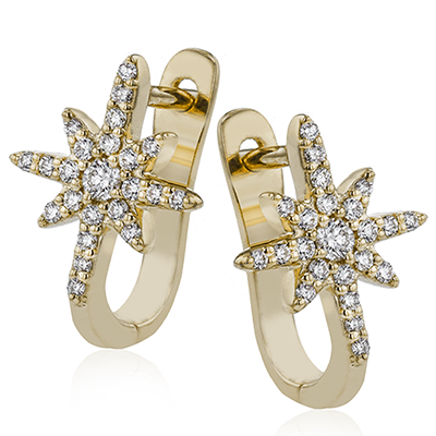 Zeghani 14K DIAMOND COSMIC EARRING ZE714 | Zeghani | Luby 