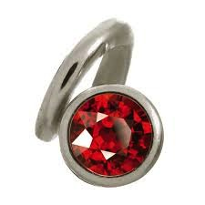 Garnet Spring Charm (Silver/Red) | Endless Jewelry | Luby 