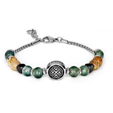 TJ Man Nordic Knot with Stones Bracelet (Silver) | Brosway Italia | Luby 