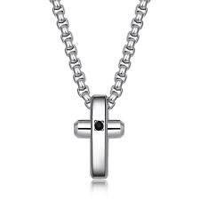 Crux Silver Cross Necklace (Silver) | Brosway Italia | Luby 