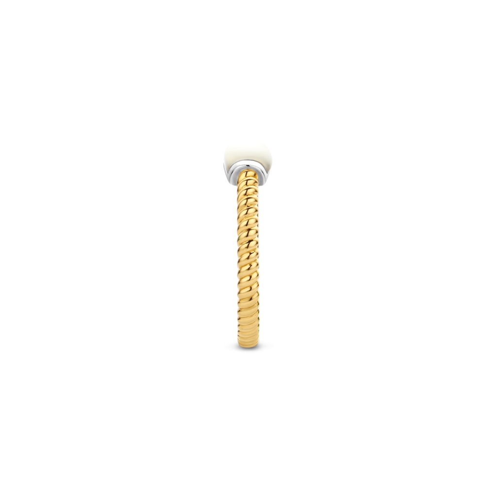 SKINNY MOTHER OF PEARL RING | Ti Sento Milano | Luby 
