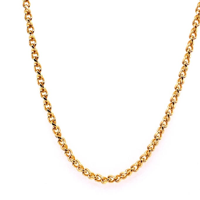 14K Heavy Rolo Gold Chain | Luby Gold Collection | Luby 