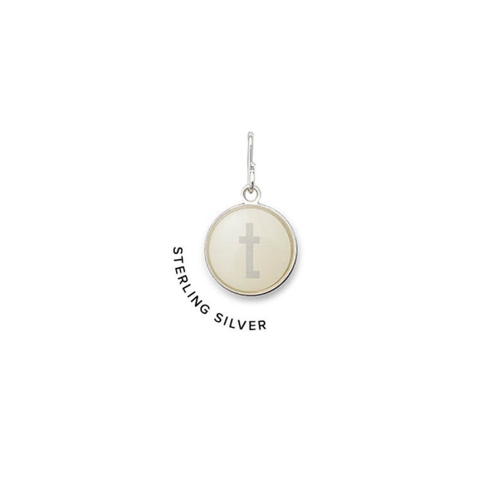 Letter T Etching Charm (Silver) | Alex and Ani | Luby 