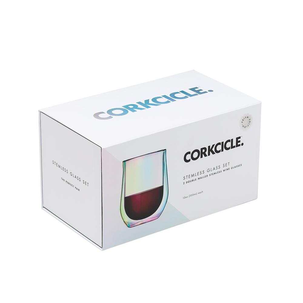 PRISM GLASS STEMLESS SET | Corkcicle | Luby 