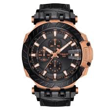 T-Race Automatic Chronograph (Black/Rose-Gold) | Tissot | Luby 