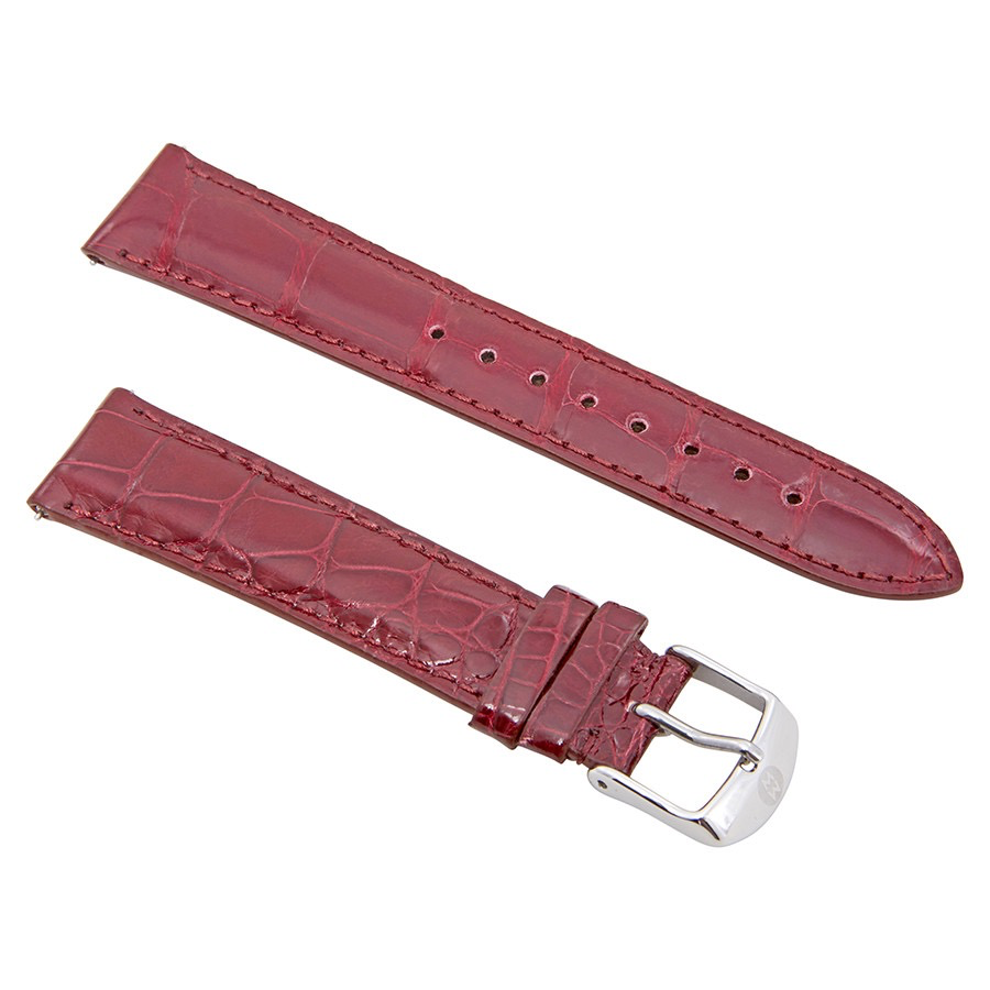 Garnet Alligator Leather Watch Strap | Michele | Luby 