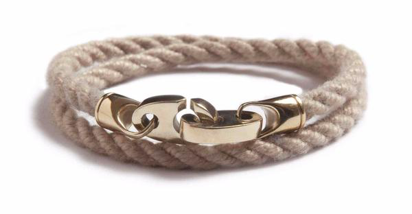 The Endeavor Double Wrap Bracelet (Wheat) | Sailormade | Luby 