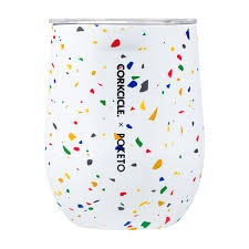 WHITE TERRAZZO STEMLESS | Corkcicle | Luby 
