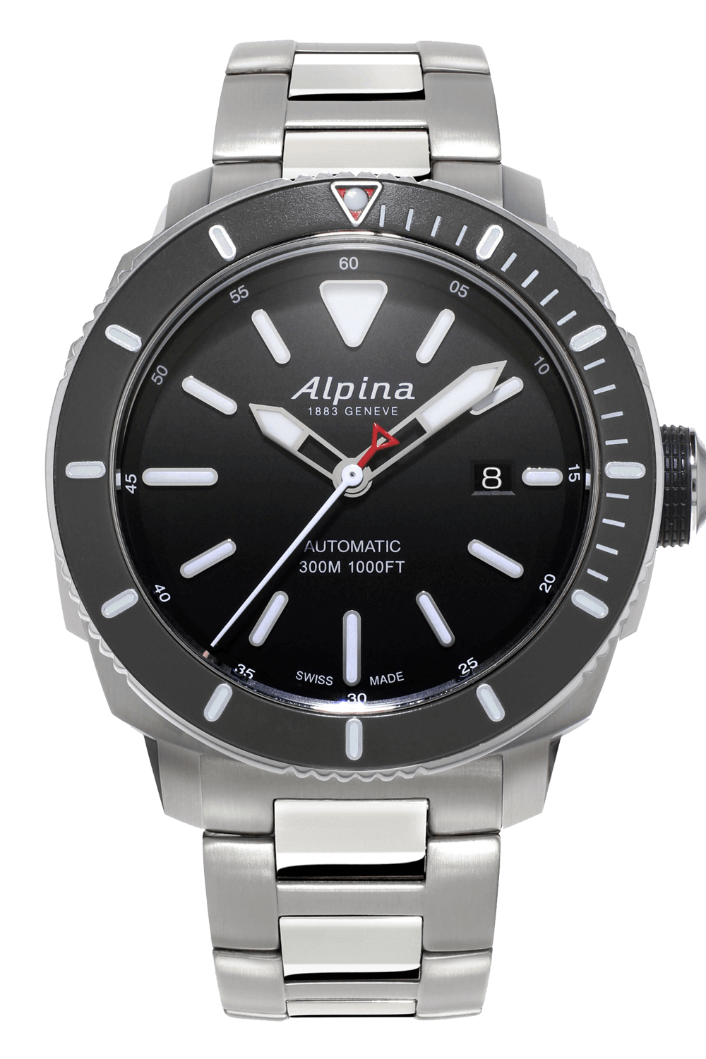 Seastrong Diver 300 (Silver-Black) | Alpina | Luby 