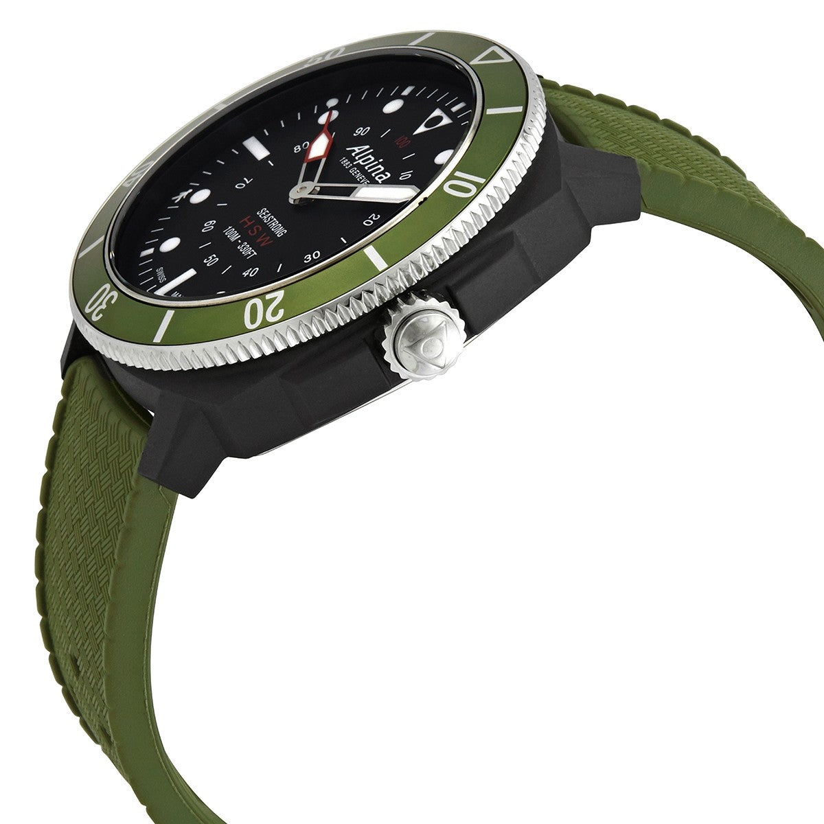 Seastrong Horological Smartwatch (Green) | Alpina | Luby 