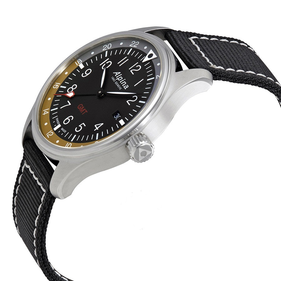 Startimer Pilot GMT (Black-Yellow) | Alpina | Luby 