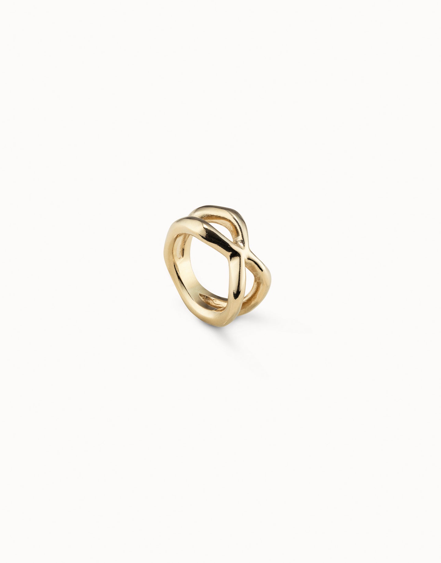 ANILLO CROSSED (Gold-Plated) | Uno de 50 | Luby 